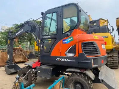 Used Doosan DX60W Mini Excavator photo 9