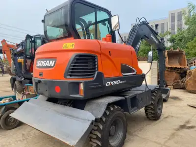 Used Doosan DX60W Mini Excavator photo 7