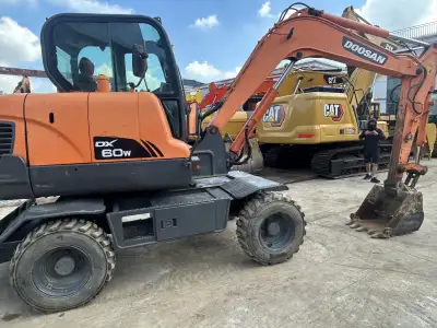 Used Doosan DX60W Mini Excavator photo 12